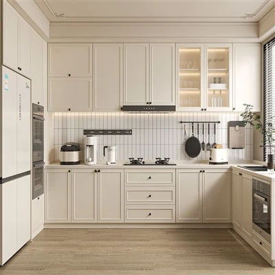Lemari Dapur Kayu Siap Rakit|Lemari Kayu Solid RTA Premium Untuk Rumah